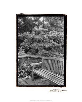 Framed Garden Respite I Print