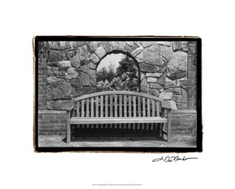 Framed Garden Respite III Print