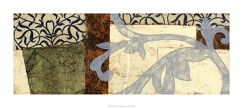 Framed Quilted Scroll IV Print