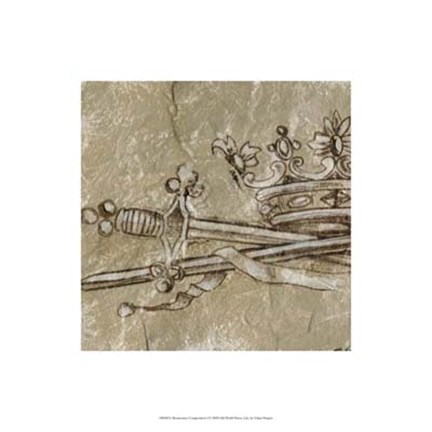 Framed Renaissance Composition I Print