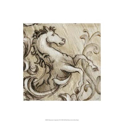 Framed Renaissance Composition VII Print