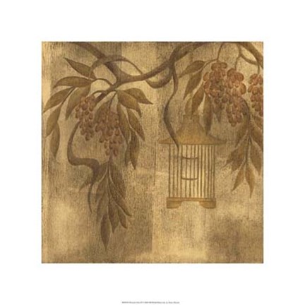 Framed Wisteria Vines II Print