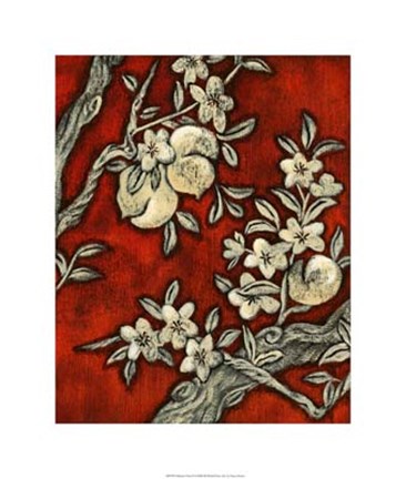 Framed Alabaster Vines II Print