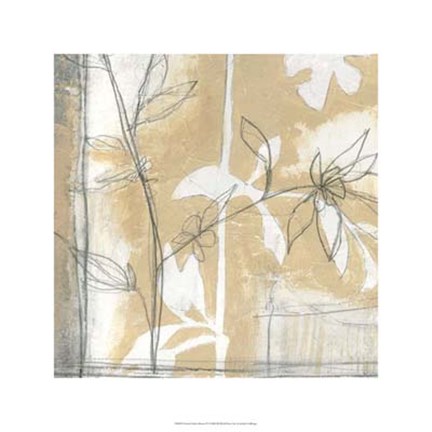 Framed Neutral Garden Abstract IV Print