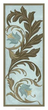 Framed Encircled Blooms I Print