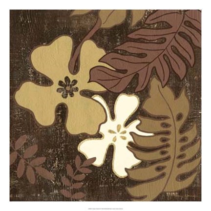 Framed Calypso Floral II Print