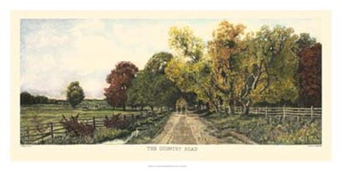 Framed Country Road Print
