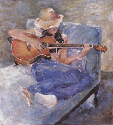 Framed Tessa's Guitar Print