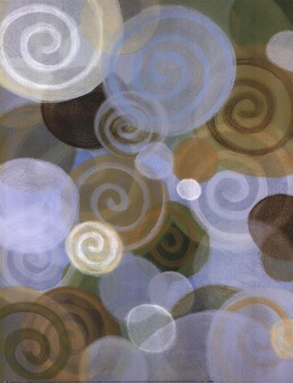 Framed Spirals I Print