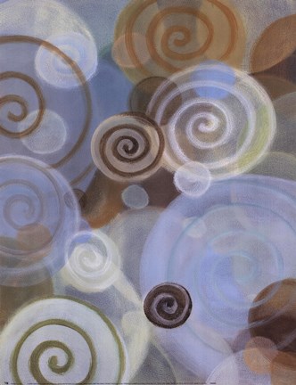 Framed Spirals II Print