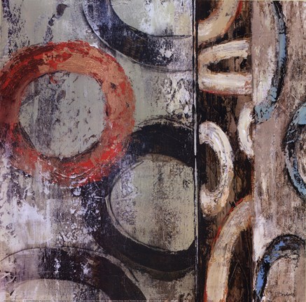 Framed Retro Abstract II Print