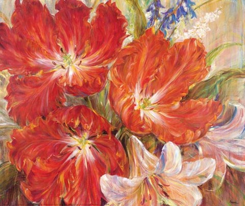 Framed Spring Baroque Print