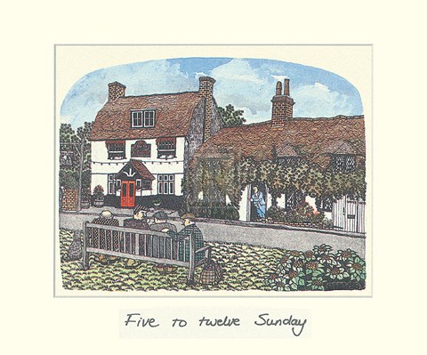 Framed Five To Twelve  Sunday Print
