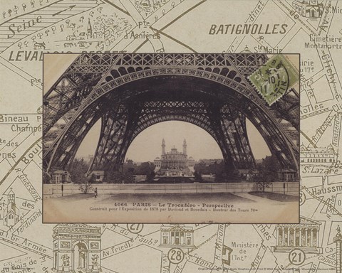 Framed Destination Paris I Print