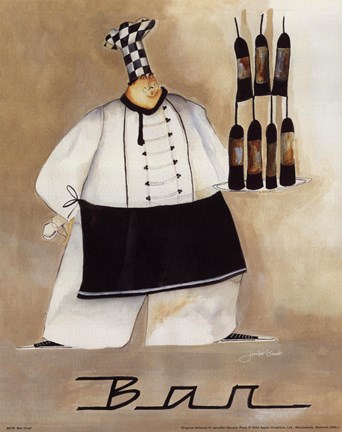 Framed Bar Chef Print