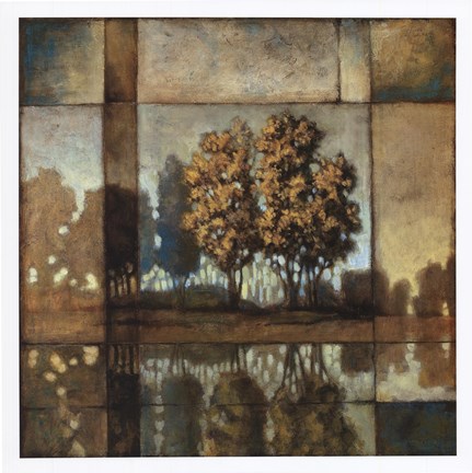 Framed Blue Shadows Print