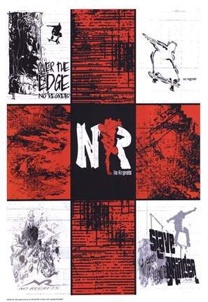 Framed NO REGRETS: SLAVE BOARDER Print