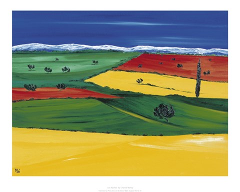 Framed Les Alpilles Print