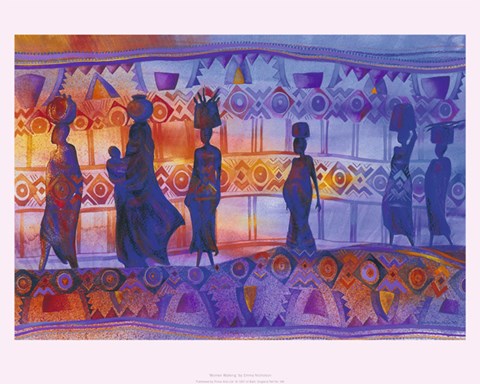 Framed Women Walking Print