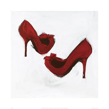 Framed Red Shoes Print