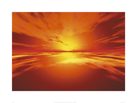 Framed Surreal Sky II Print