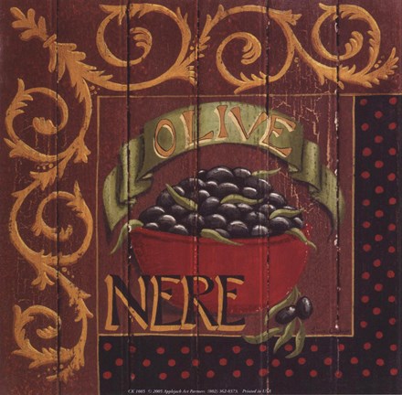 Framed Olive Nere Print