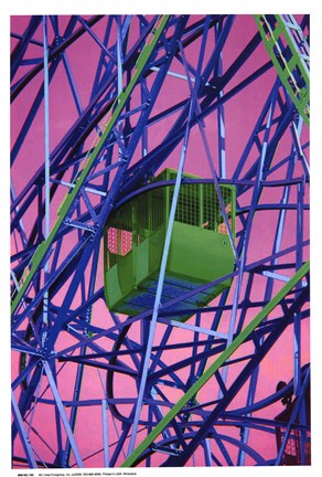 Framed Cable Car - technicolor Print
