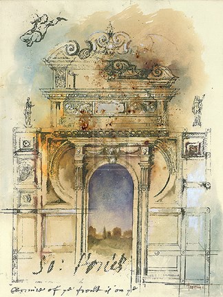 Framed Monument II Print