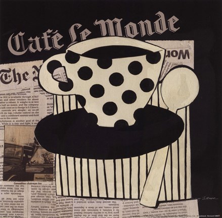 Framed Cafe Le Monde Print