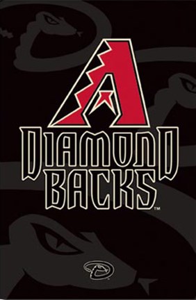 Framed Diamondbacks - logo Print