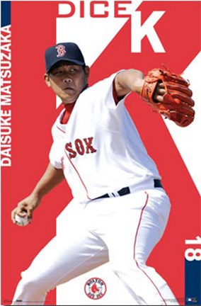 Framed Red Sox - Matsuzaka Print