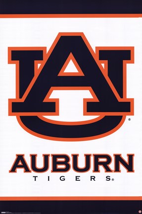 Framed Auburn Logo Print