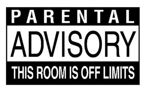 Framed Parental Advisory Print