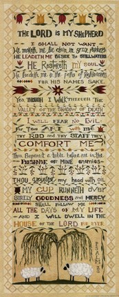 Framed Lord is my Shepherd Print