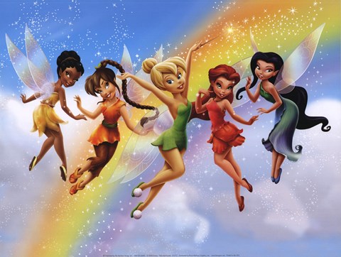 Framed Tink and Friends Print