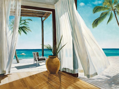 Framed Sea Breeze I Print