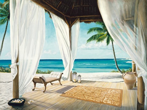 Framed Sea Breeze II Print