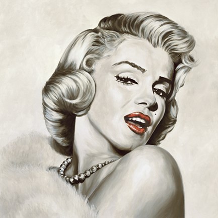 Framed Marilyn Monroe - Dazzle Print