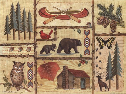 Framed Joys Of Camping Print