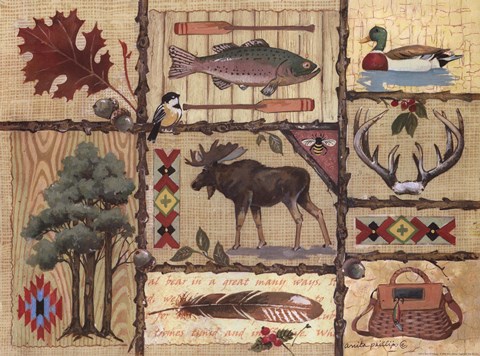 Framed Joys Of Fishing Print