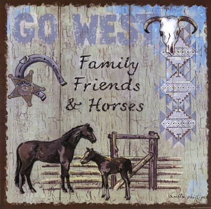 Framed Go West Print