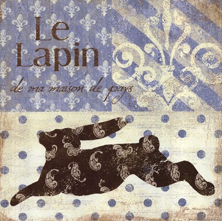 Framed Le Lapin Print
