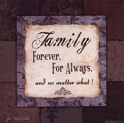 Framed Family Forever Print
