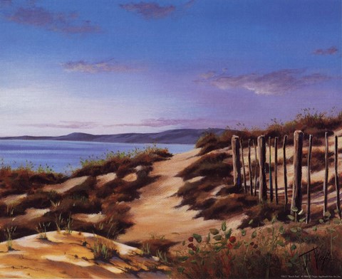 Framed Beach Path Print