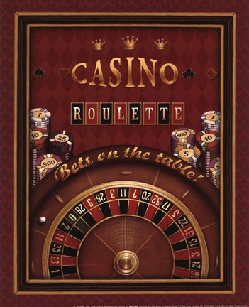 Framed Roulette - mini Print