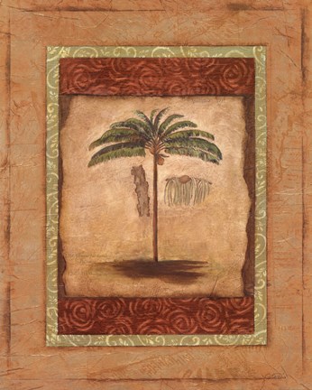 Framed Palm Botanical Study II - mini Print