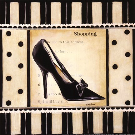 Framed Shopping I - mini Print