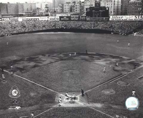 Framed Yankee Stadium Game four of the 1950 World Series Print