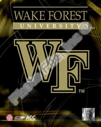 Framed 2008 Wake Forest Univeristy Logo Print