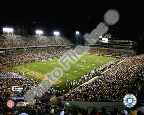 Framed Bobby Dodd Stadium (Georgia Tech Yellow Jackets) 2006 Print